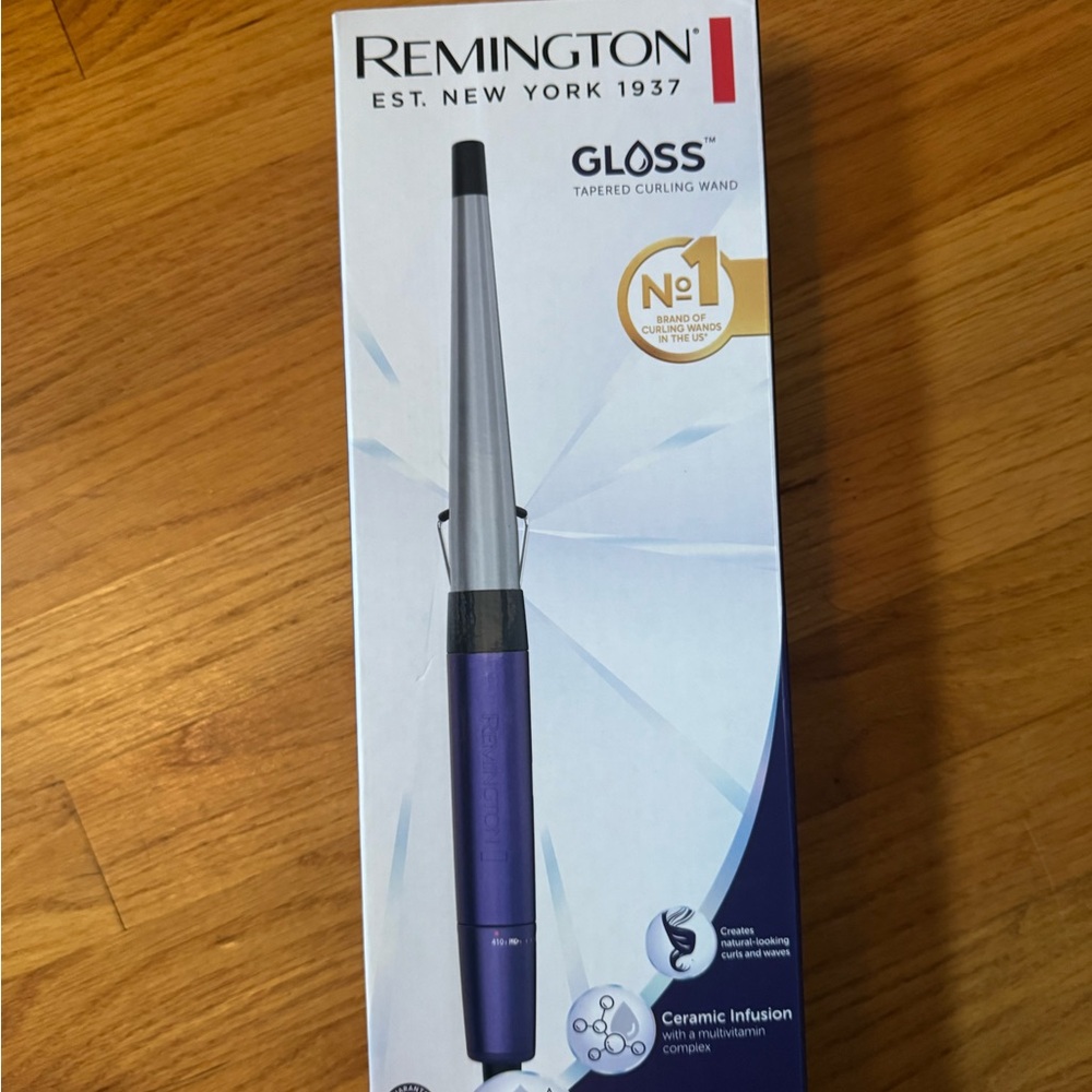 Remington Curling Wand - Purple and Silver